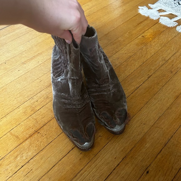 LF Velvet cowboy boots! - Picture 3 of 4